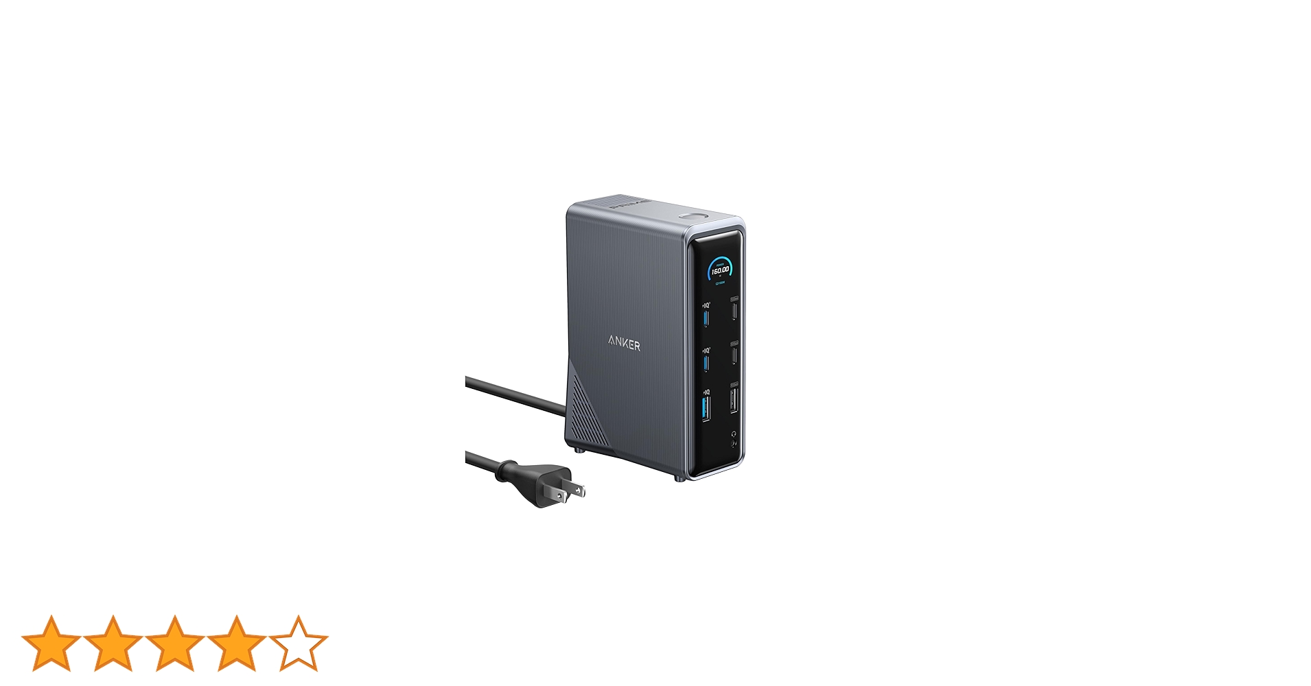 【超美品】Anker Prime ドッキングステーション 【使用数時間のみ】 Anker 合計160Wの高出力で4台同時に充電可能な「ドッキング